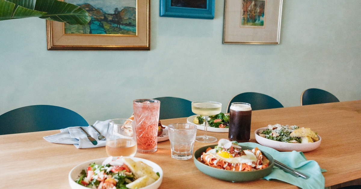 Food on a table