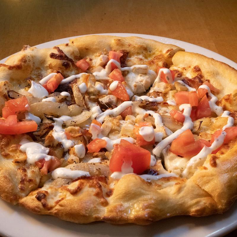 Chicken Bacon Alfredo Pizza photo