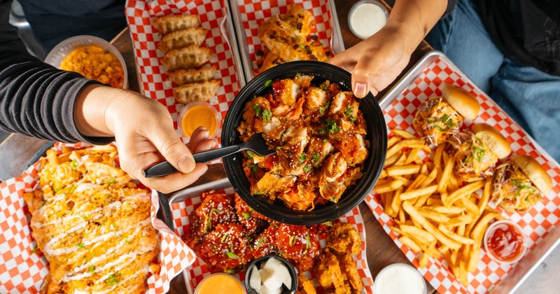 Various food on the table