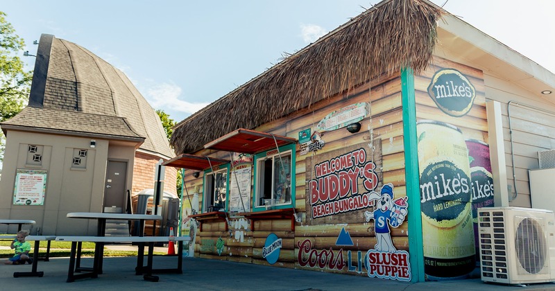 View of Buddy's beach bungalow