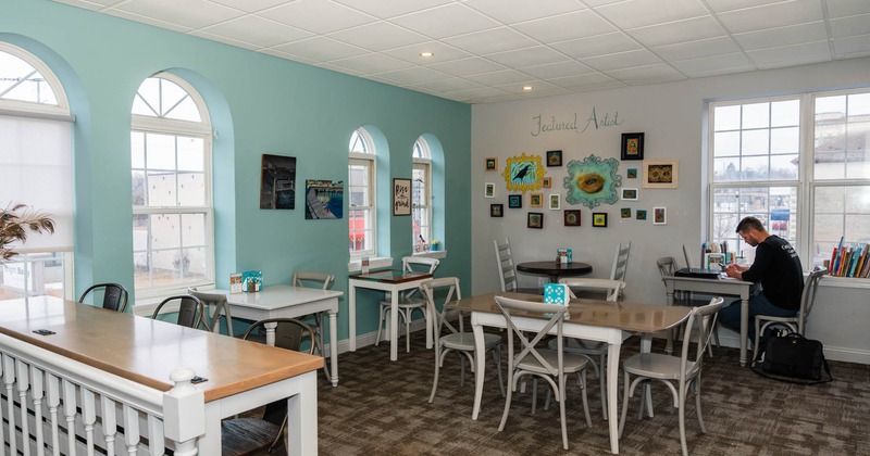 Interior seating and dining area