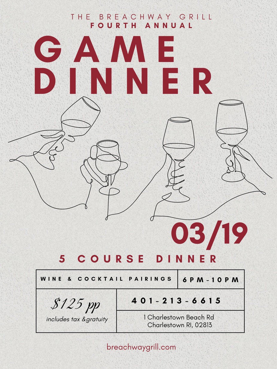 4th Annual Game Dinner event photo