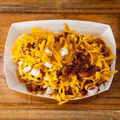 Chili Cheese Hotdog.