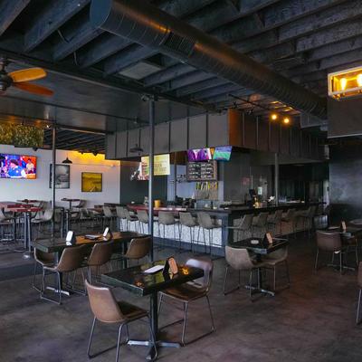 The interior of the restaurant.