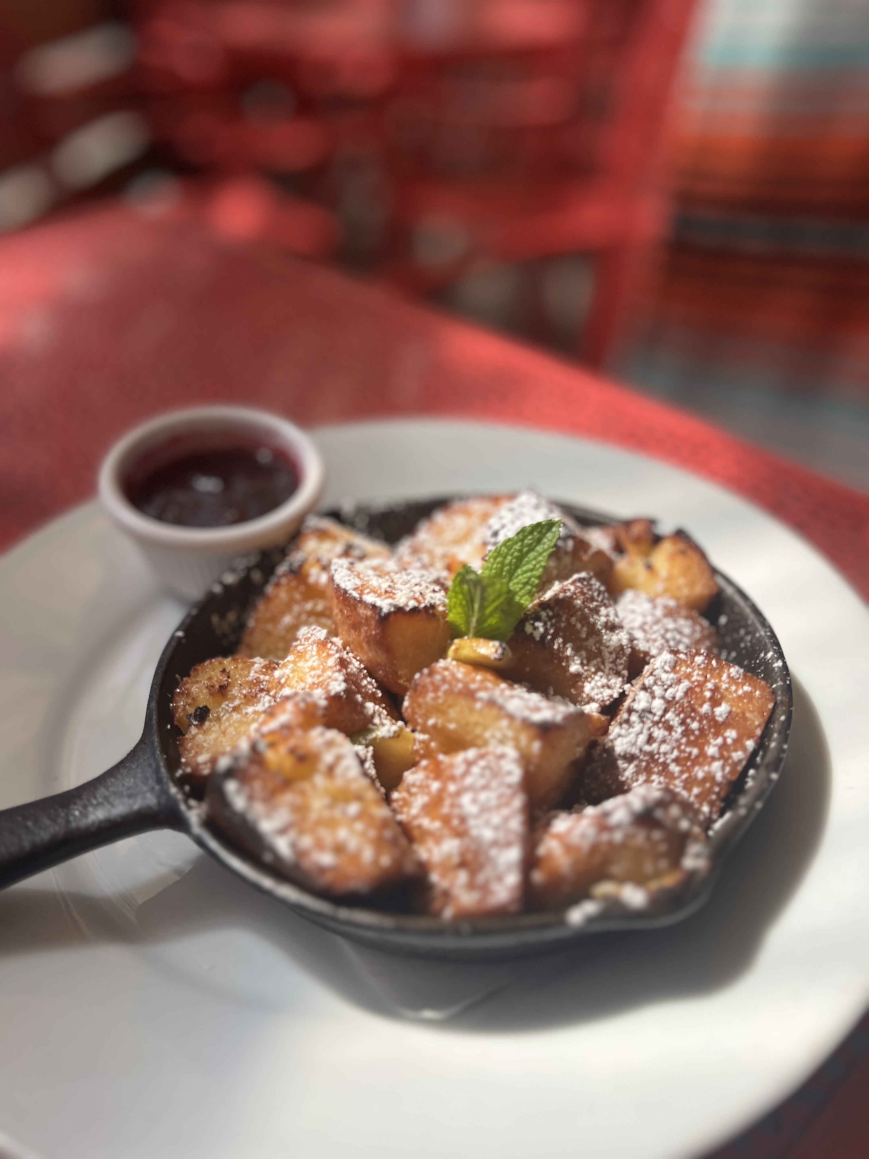 French toast in a skillet