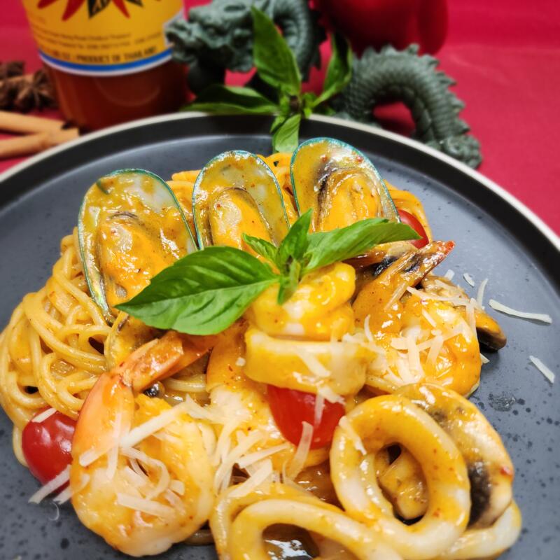 Seafood Panang Pasta photo