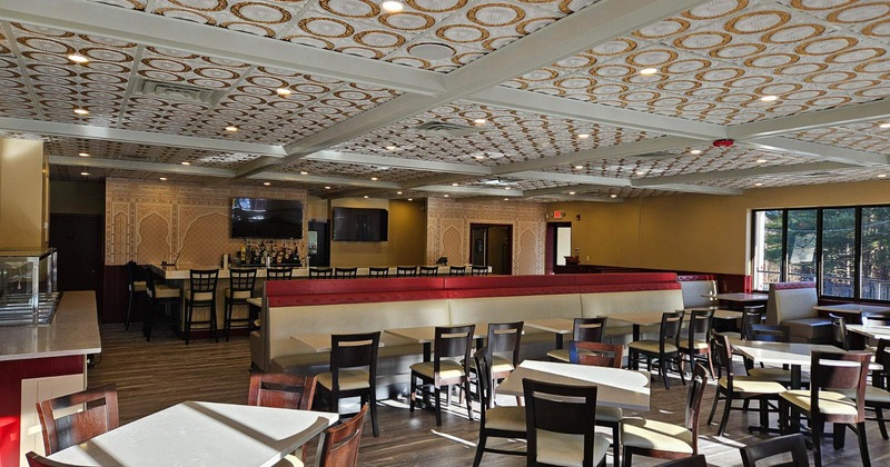 Interior of a spacious restaurant