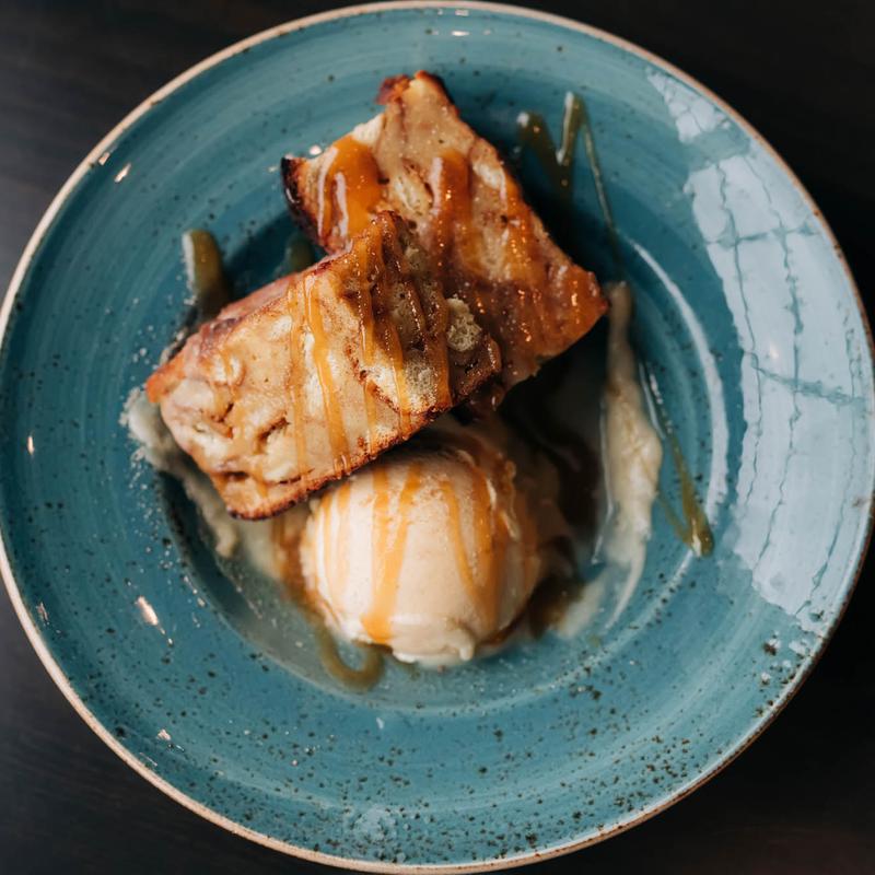 Bourbon Peach Bread Pudding photo