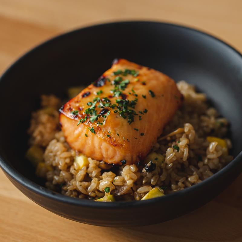 Miso Glazed Salmon Bowl photo