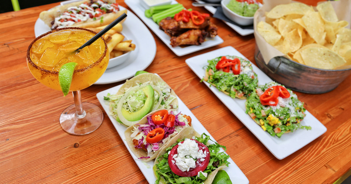 Various dishes on the table