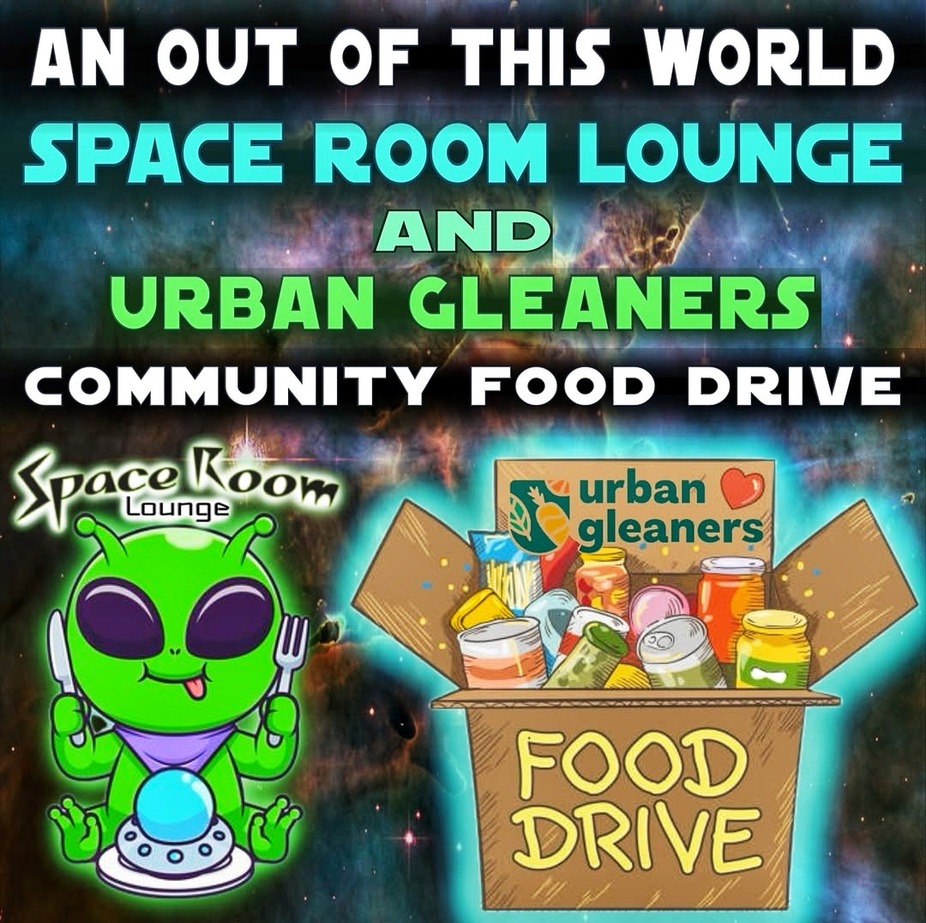 SPACE ROOM LOUNGE AND URBAN GLEANERS COMMUNITY FOOD DRIVE event photo