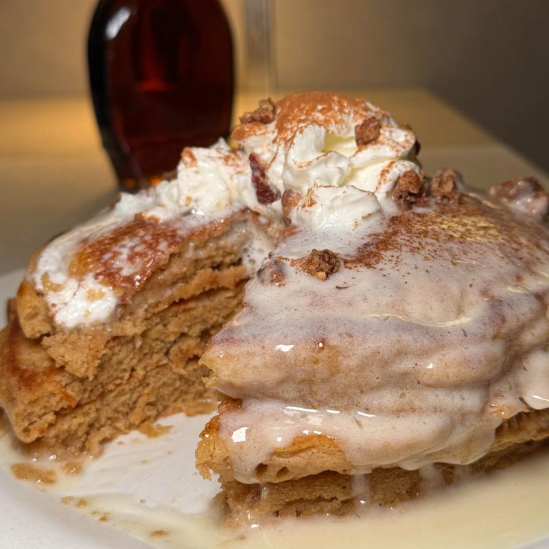 menu item 23 of 28, Pumpkin Spice Pancakes