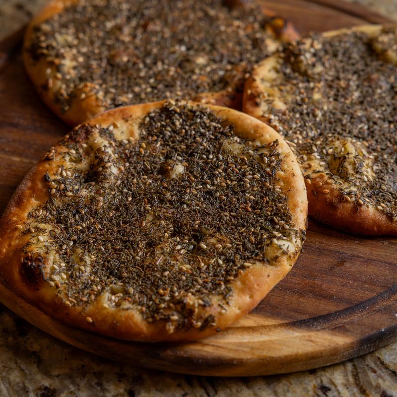 Zaa'tar flatbread photo