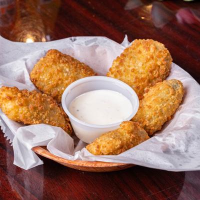 Jalapeno Poppers with dipping sauce.