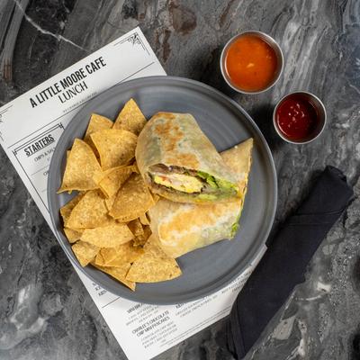 The Cali breakfast wrap.