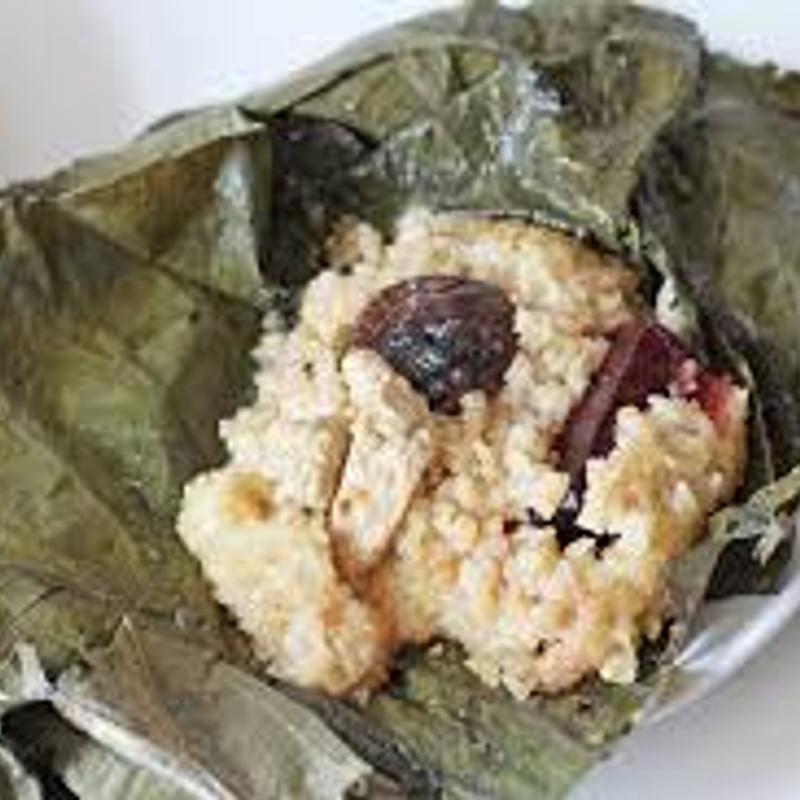 Sticky Rice in Lotus Leaf photo