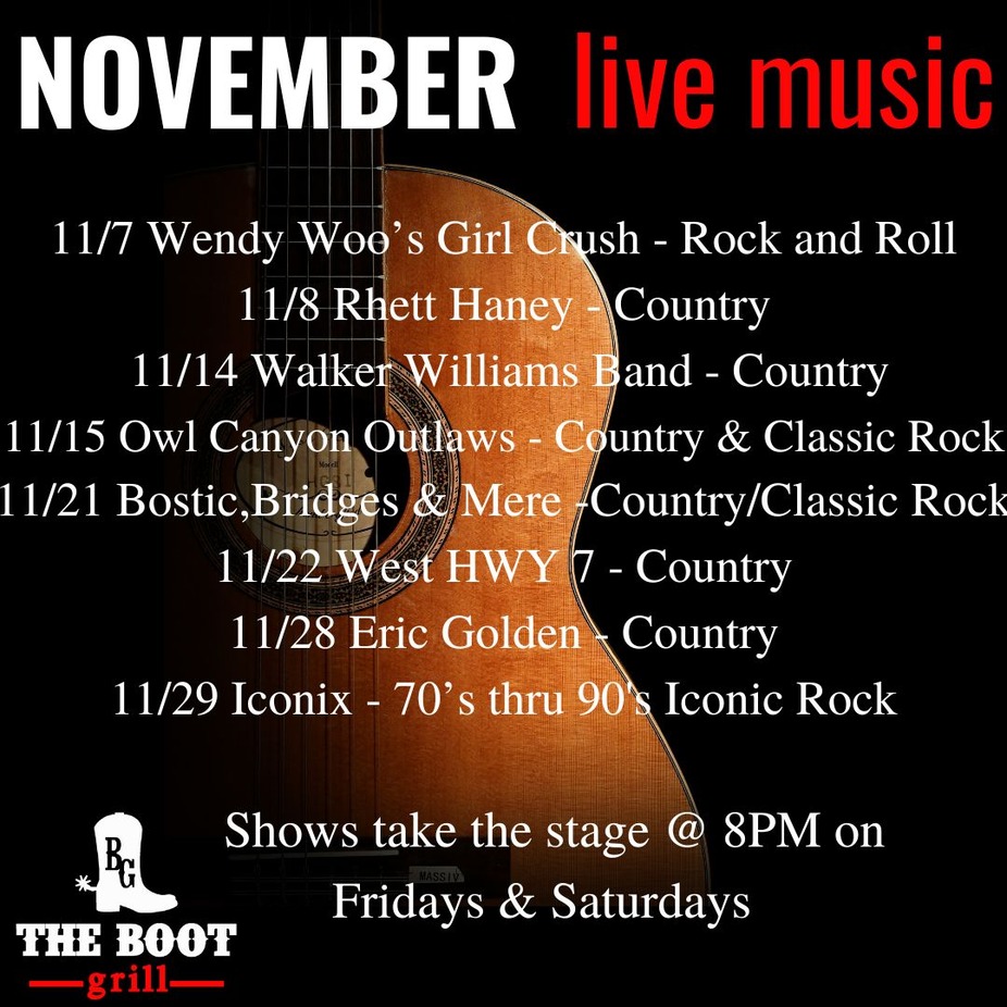 November Event Schedule event photo