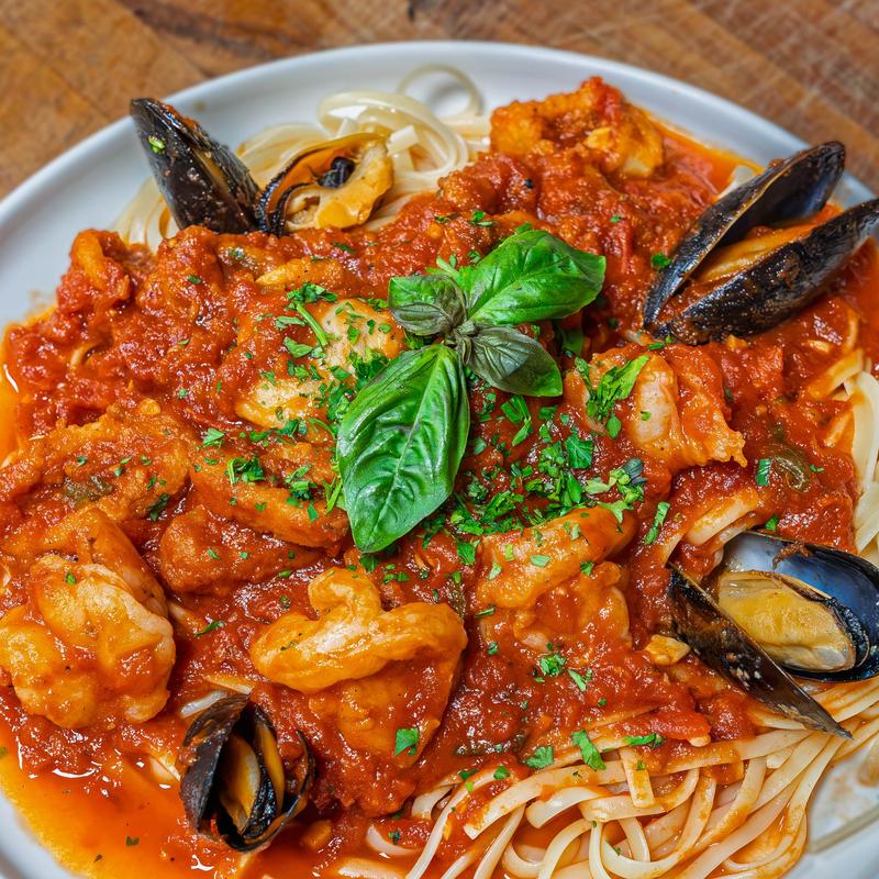 menu item 11 of 13, Linguine Pescatori