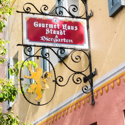 Restaurant vintage sign.