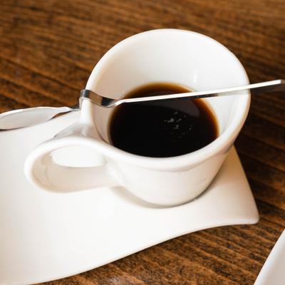 A served cappuccino.