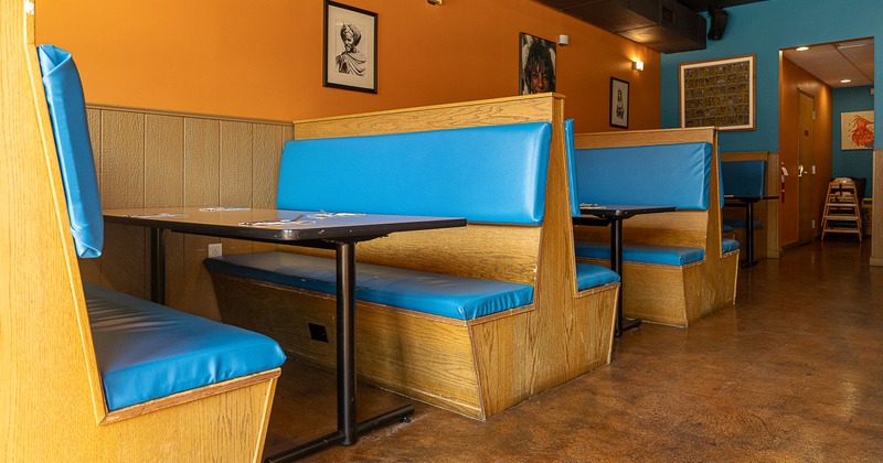 Interior, booths
