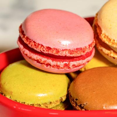 Macaroons, close up.