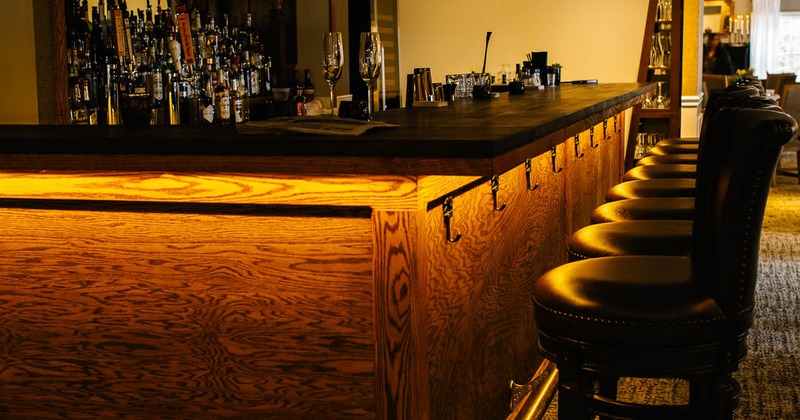 Interior, bar counter area