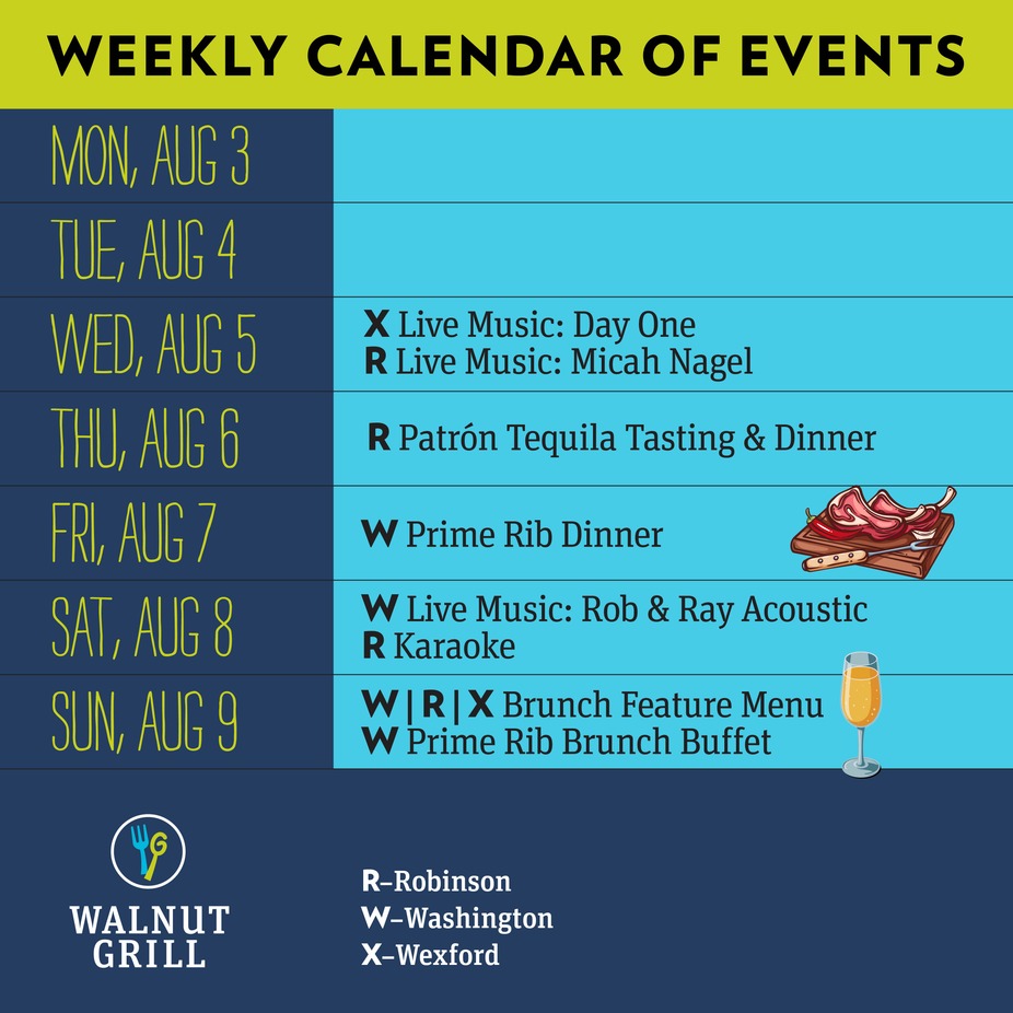 Weekly  Events Calendar event photo