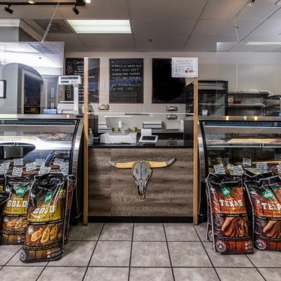 Interior, checkout counter area