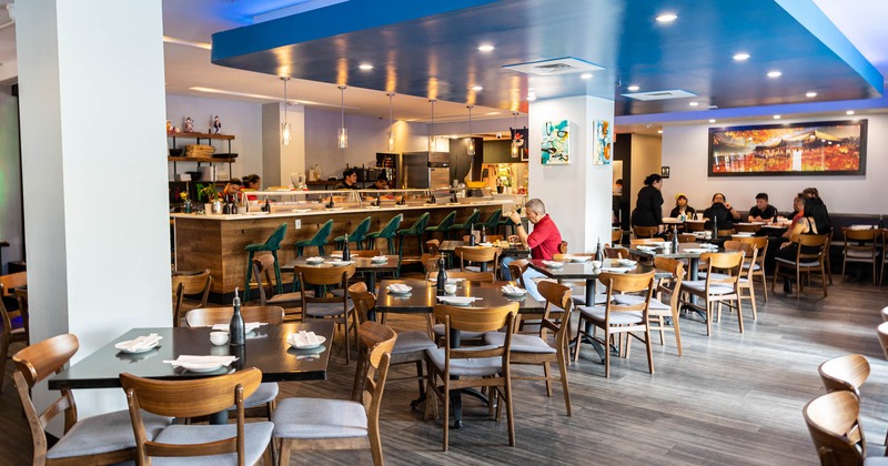 Interior, bar and dinning area