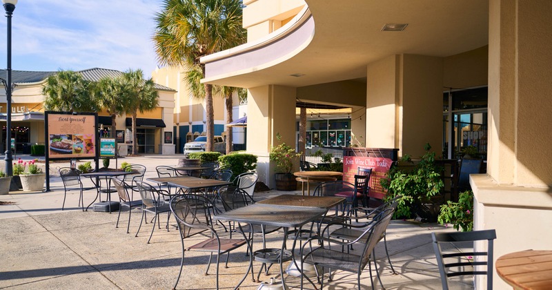 Exterior seating area