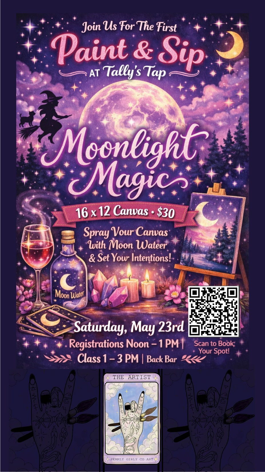 MOONLIGHT MAGIC | PAINT & SIP event photo