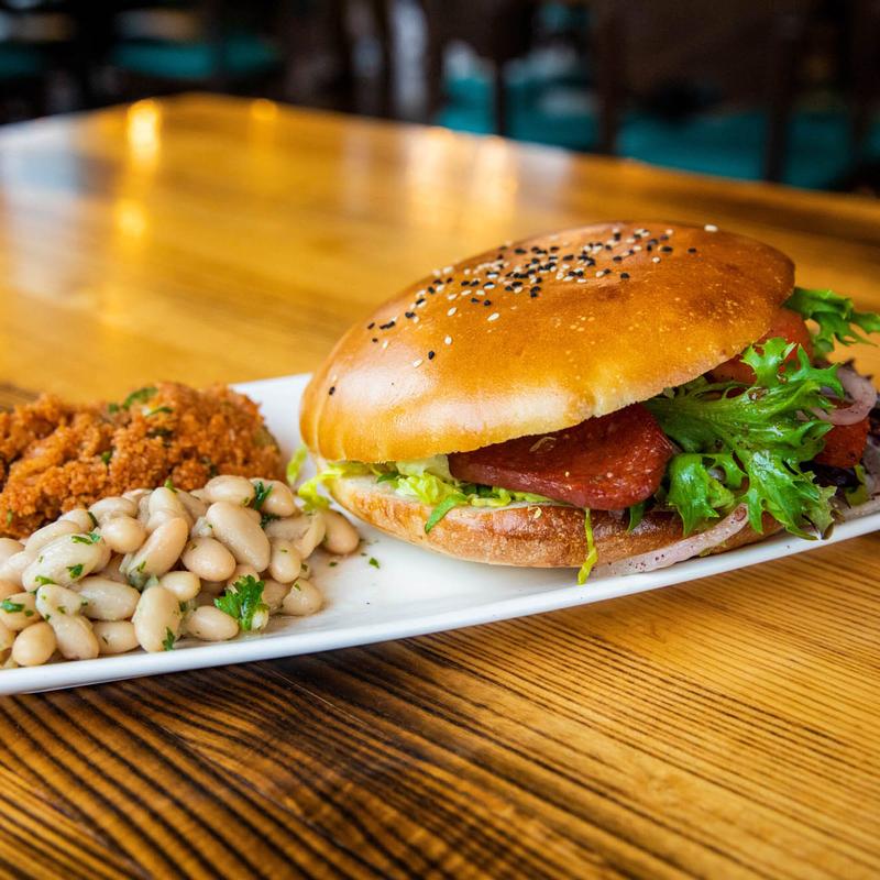 Sucuk (Su-Juk) Sandwich photo