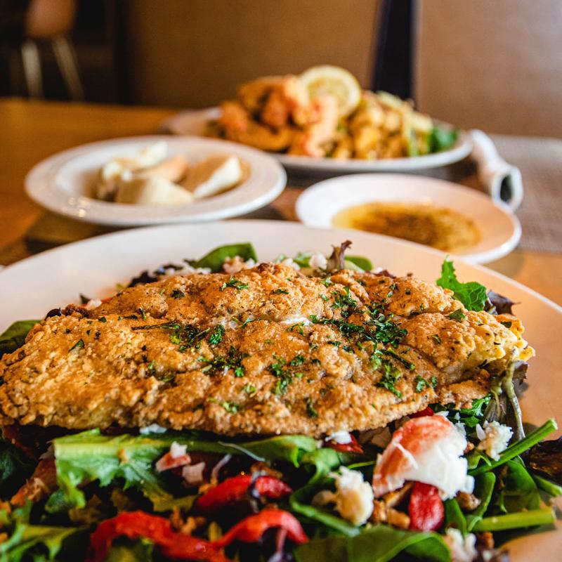 Pine Nut Crusted Grouper Salad photo