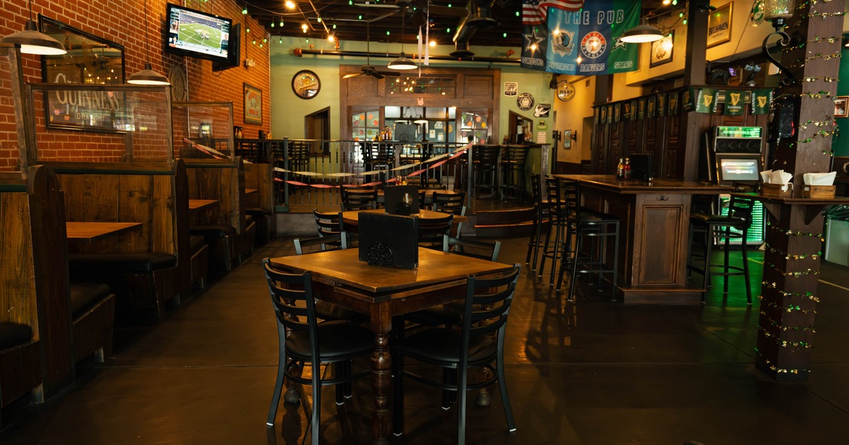 Pub interior, seating area
