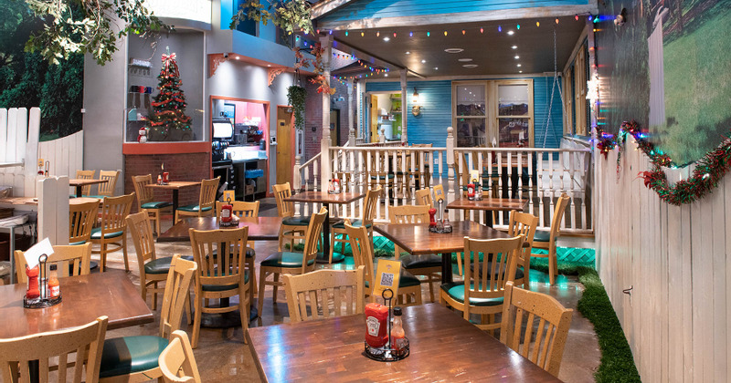 Interior, dining area