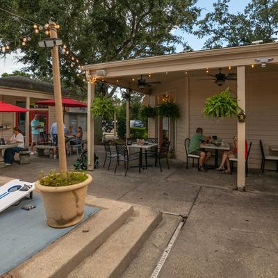 The restaurant's patio.