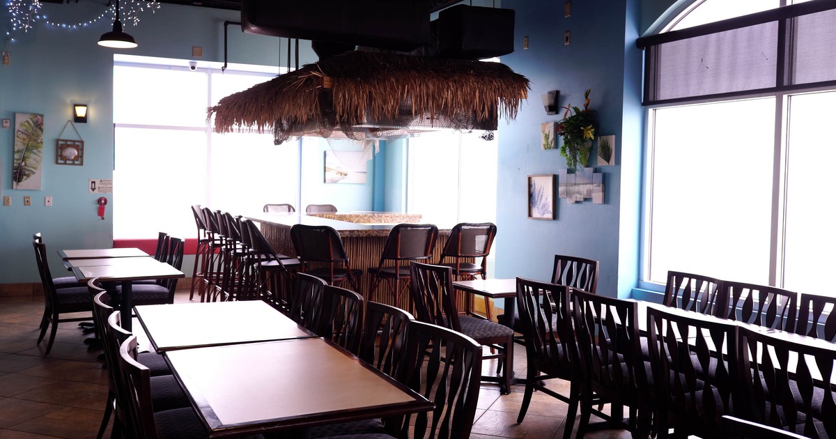 Interior, dining area with chairs and tables