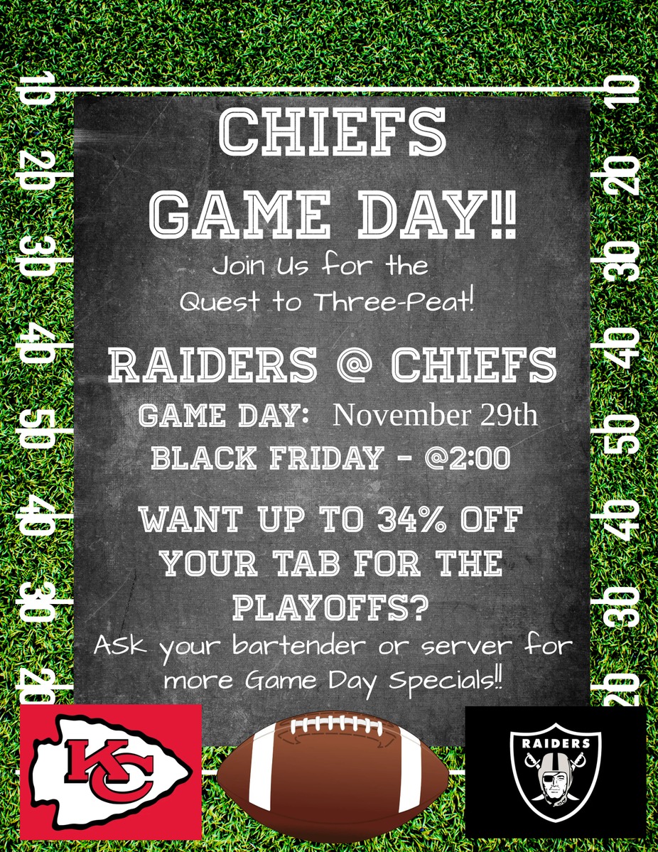 Black Friday! Raiders @ Chiefs event photo