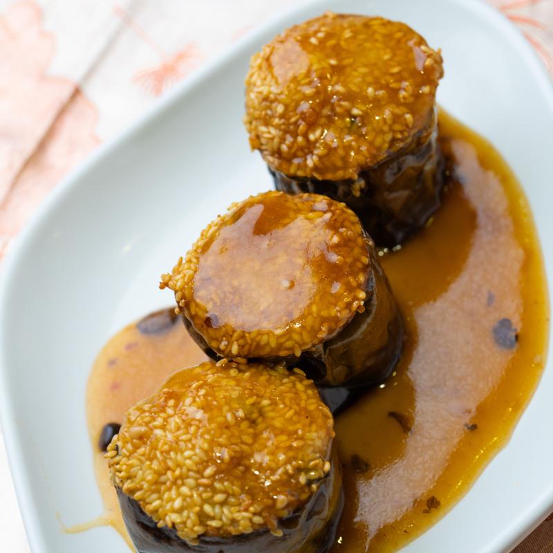 73. Stuffed Eggplant with Fish Mousse photo