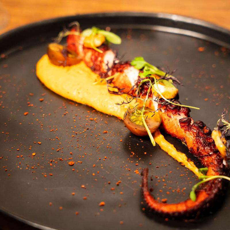 Charred octopus photo