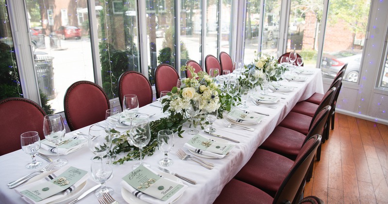 Interior, bar and stools