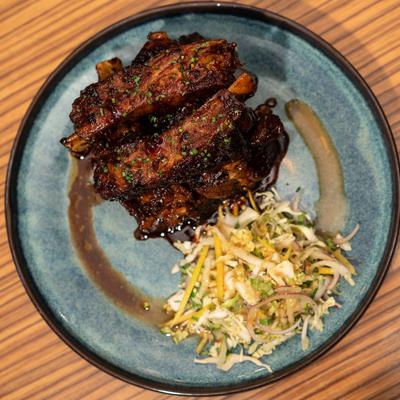 St. Louis Spare Ribs with cabbage slaw