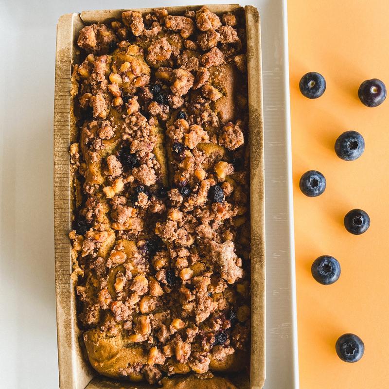 Blueberry Coffee Cake Loaf (GF) photo