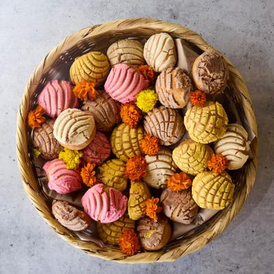 Mexican sweet bread basket.