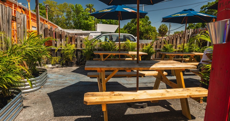 Exterior seating area