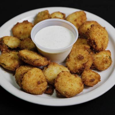 Fried Pickles, served with ranch.