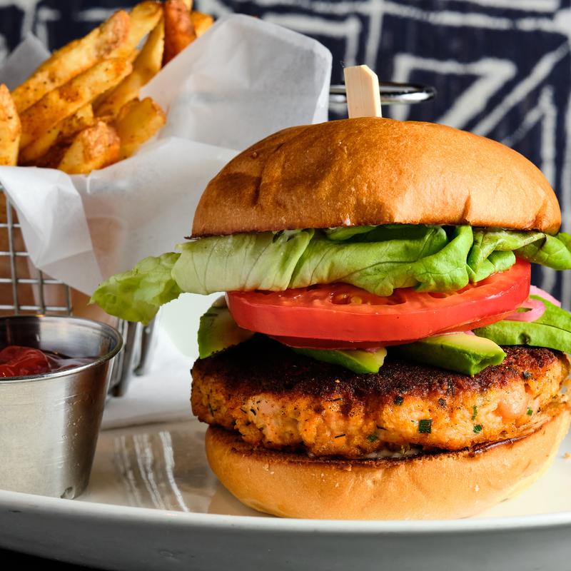 Blackened Salmon Burger* photo