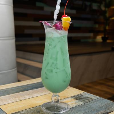 Blue Hawaiian cocktail.
