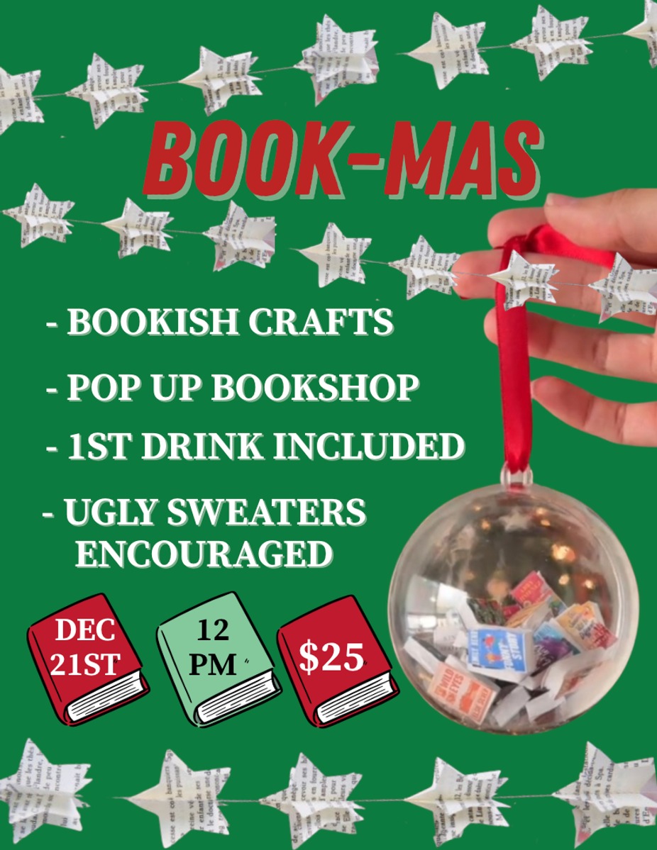 📚🎄 BOOK-MAS at Six Byrd Cider 🎄📚 Arcadia Taproom event photo 5